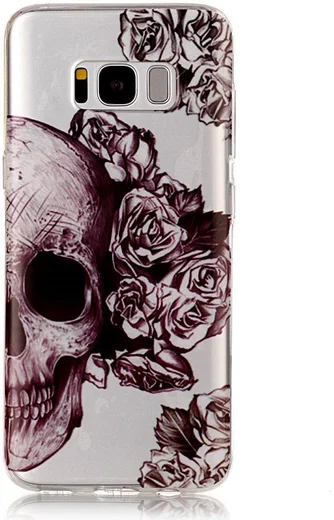 Samsung Galaxy S8 TPU Back Cover Skulls afbeelding 1