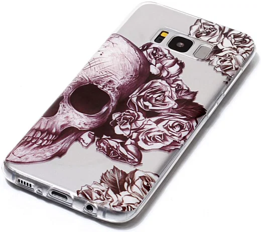 Samsung Galaxy S8 TPU Back Cover Skulls afbeelding 2