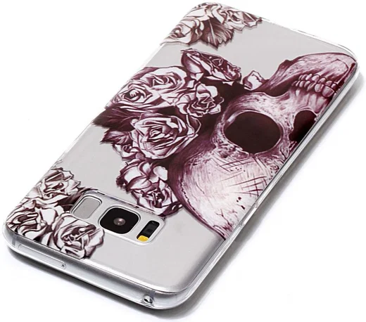 Samsung Galaxy S8 TPU Back Cover Skulls afbeelding 3