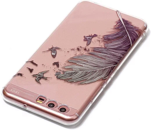 Hauwei P10 TPU Back Cover Feathers afbeelding 4