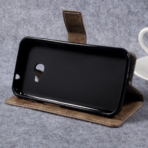 Vintage Bookcase voor uw Samsung Galaxy Xcover 4/4s Bruin afbeelding 5