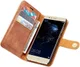 Huawei P10 Echt Leren Portemonnee Hoesje Bruin afbeelding 1