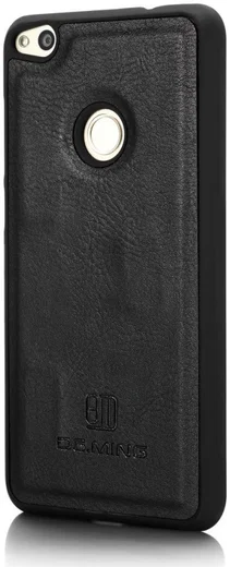 Huawei P8 Lite (2017) Echt Leren Portemonnee Hoesje Zwart afbeelding 11