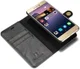 Huawei P8 Lite (2017) Echt Leren Portemonnee Hoesje Zwart afbeelding 5