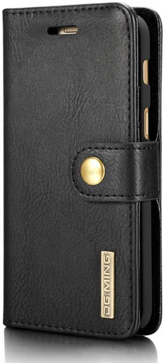 Samsung Galaxy A3 (2017) Echt Leren Portemonnee Hoesje Zwart afbeelding 2