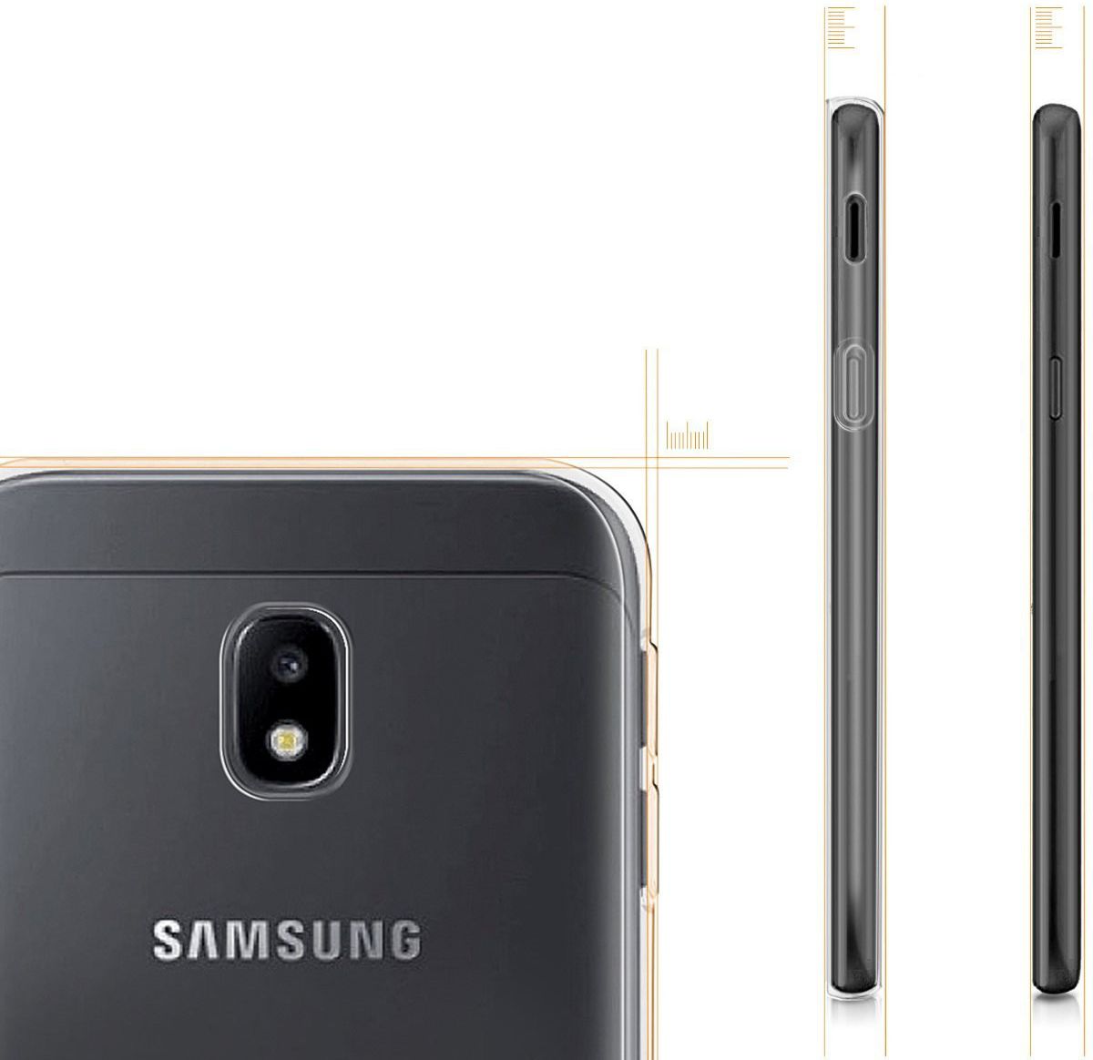 Samsung Galaxy J3 (2017) Transparant Hoesje afbeelding 4