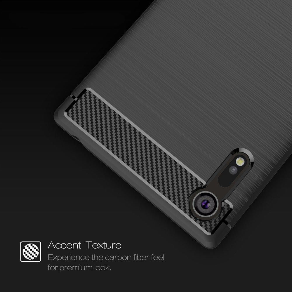 Sony Xperia XZ Geborsteld TPU Hoesje Blauw afbeelding 5