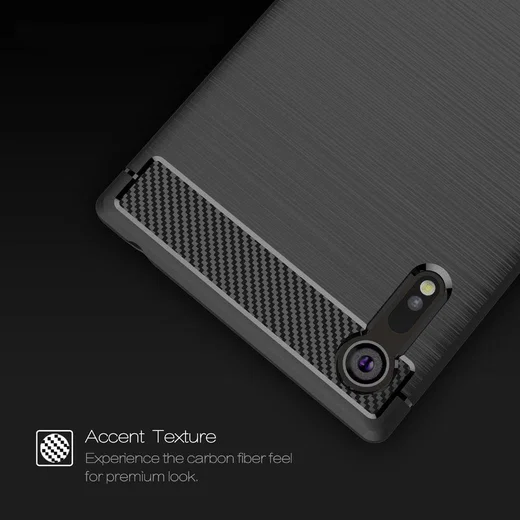 Sony Xperia XZ Geborsteld TPU Hoesje Blauw afbeelding 5