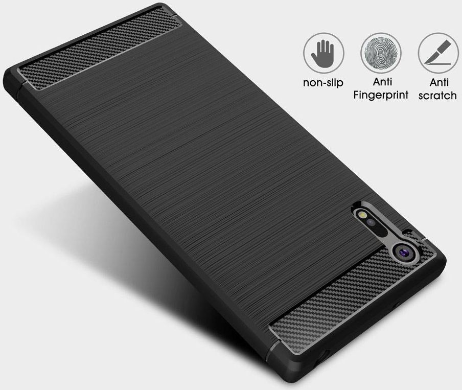 Sony Xperia XZ Geborsteld TPU Hoesje Blauw afbeelding 6