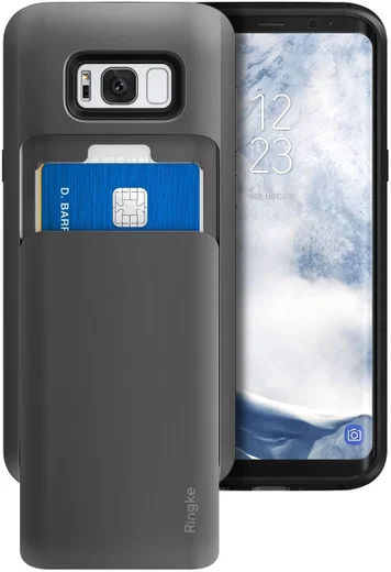 Ringke Access Wallet Case Samsung Galaxy S8 Plus Hoesje Gunmetal afbeelding 1