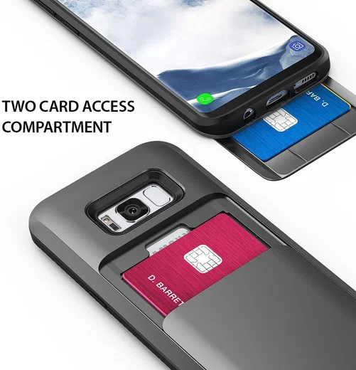 Ringke Access Wallet Case Samsung Galaxy S8 Plus Hoesje Gunmetal afbeelding 2