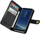 Samsung Galaxy S8 Echt Leren Portemonnee Hoesje Zwart afbeelding 1
