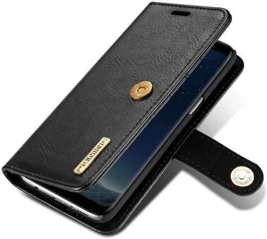 Samsung Galaxy S8 Echt Leren Portemonnee Hoesje Zwart afbeelding 5