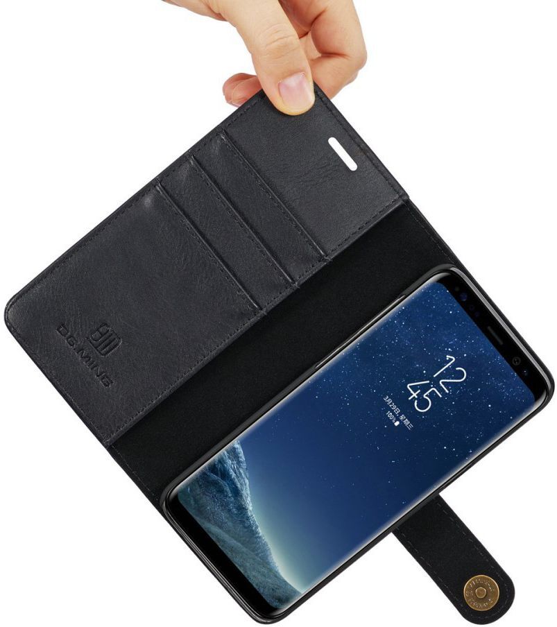 Samsung Galaxy S8 Echt Leren Portemonnee Hoesje Zwart afbeelding 9