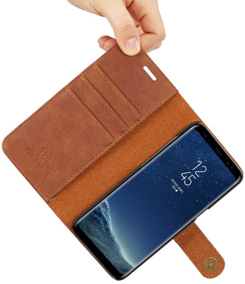 Samsung Galaxy S8 Echt Leren Portemonnee Hoesje Bruin afbeelding 9