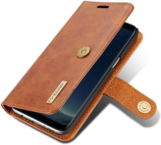 Samsung Galaxy S8 Echt Leren Portemonnee Hoesje Bruin afbeelding 4