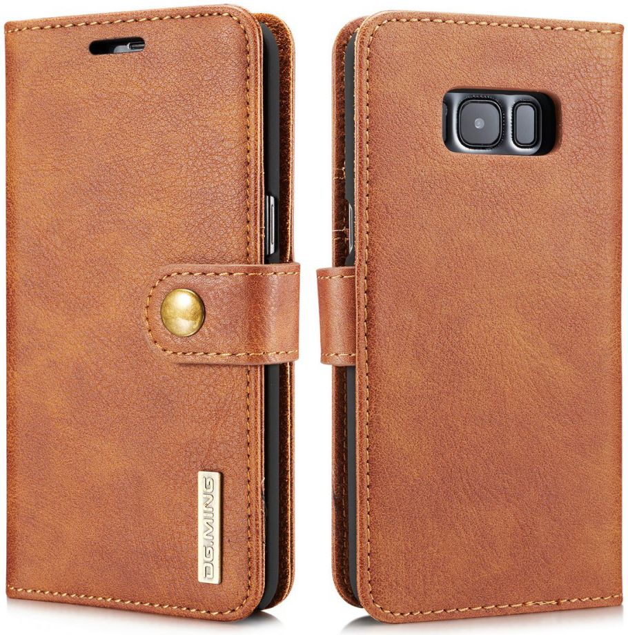 Samsung Galaxy S8 Echt Leren Portemonnee Hoesje Bruin afbeelding 3