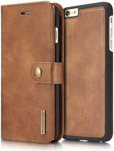 Apple iPhone 6/6S Echt Leren Portemonnee Hoesje Bruin afbeelding 5