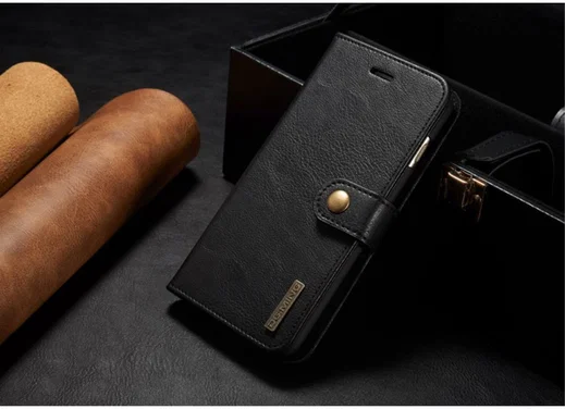 Apple iPhone 6/6S Echt Leren Portemonnee Hoesje Zwart afbeelding 10