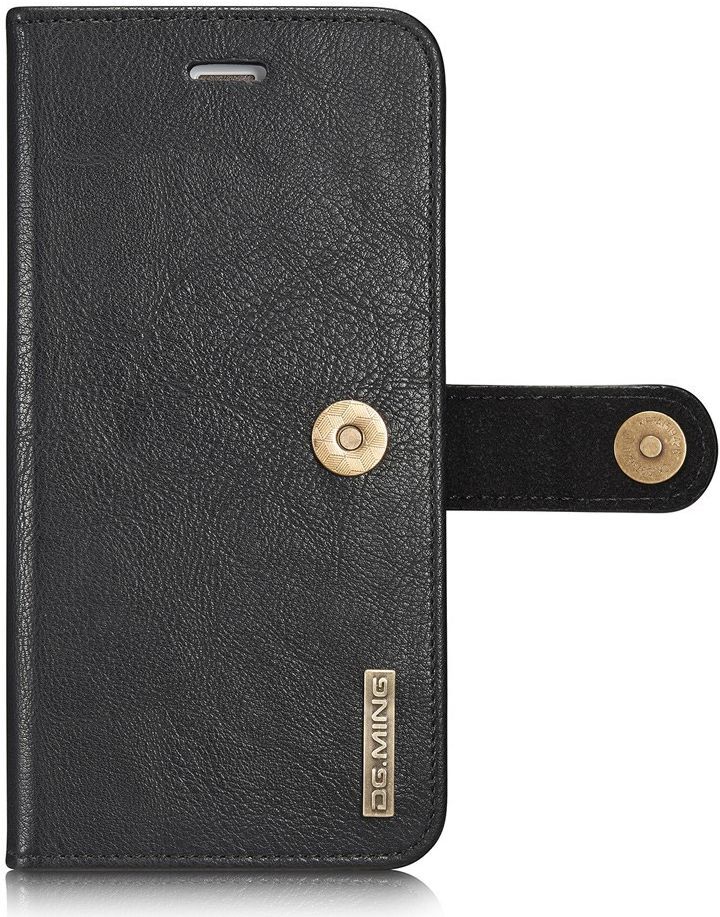 Apple iPhone 6/6S Echt Leren Portemonnee Hoesje Zwart afbeelding 3