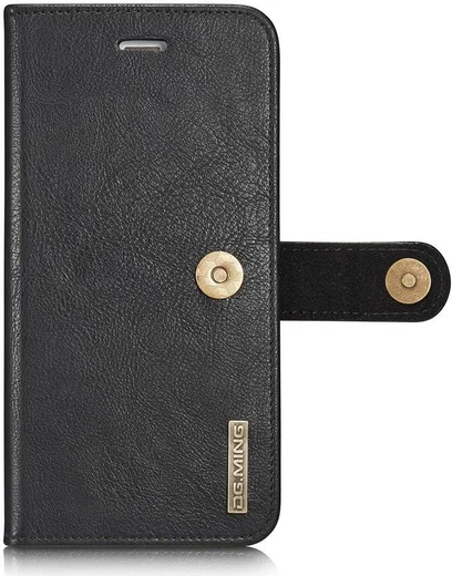 Apple iPhone 6/6S Echt Leren Portemonnee Hoesje Zwart afbeelding 3