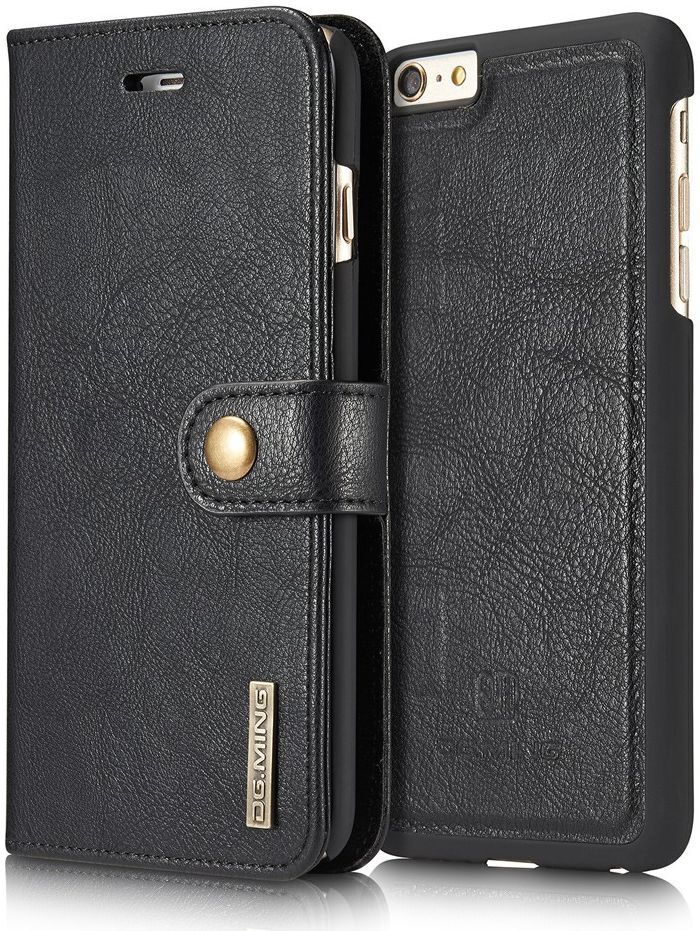 Apple iPhone 6/6S Echt Leren Portemonnee Hoesje Zwart afbeelding 5