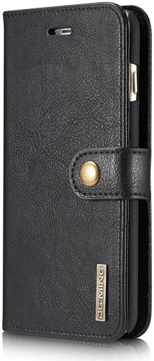 Apple iPhone 6/6S Echt Leren Portemonnee Hoesje Zwart afbeelding 6