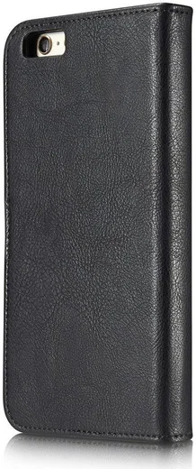Apple iPhone 6/6S Echt Leren Portemonnee Hoesje Zwart afbeelding 7