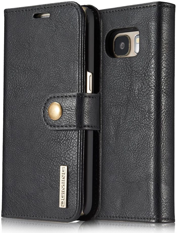 Samsung Galaxy S7 Echt Leren Portemonnee Hoesje Zwart afbeelding 3