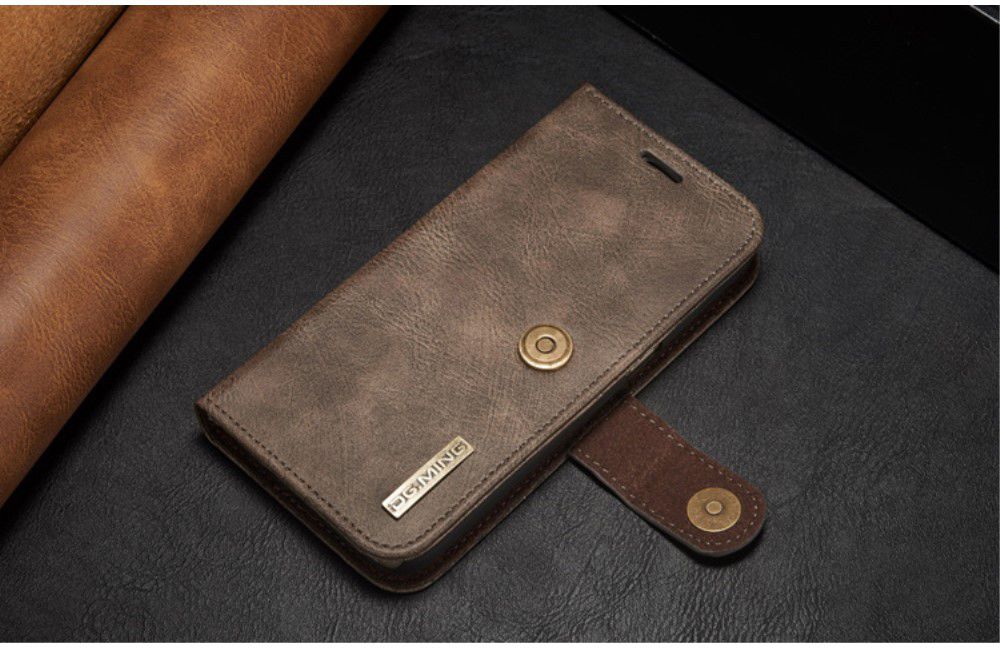 Samsung Galaxy S7 Echt Leren Portemonnee Hoesje Coffee afbeelding 14