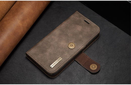 Samsung Galaxy S7 Echt Leren Portemonnee Hoesje Coffee afbeelding 14