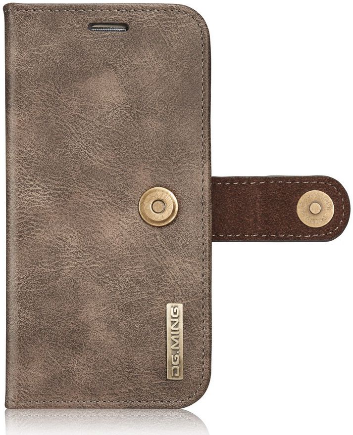 Samsung Galaxy S7 Echt Leren Portemonnee Hoesje Coffee afbeelding 3