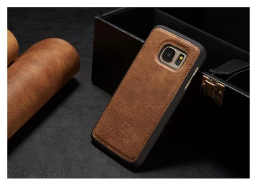 Samsung Galaxy S7 Echt Leren Portemonnee Hoesje Bruin afbeelding 12