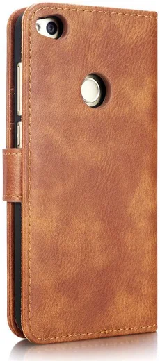 Huawei P8 Lite (2017) Echt Leren Portemonnee Hoesje Bruin afbeelding 11