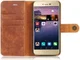Huawei P8 Lite (2017) Echt Leren Portemonnee Hoesje Bruin afbeelding 3