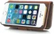 DG Ming Apple iPhone 5/5s/SE Echt Leren Portemonnee Hoesje Coffee afbeelding 13