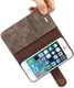 DG Ming Apple iPhone 5/5s/SE Echt Leren Portemonnee Hoesje Coffee afbeelding 4