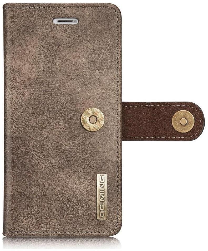 Apple iPhone SE (2020/2022)/7/8 Portemonnee Hoesje Echt Leer Coffee afbeelding 5