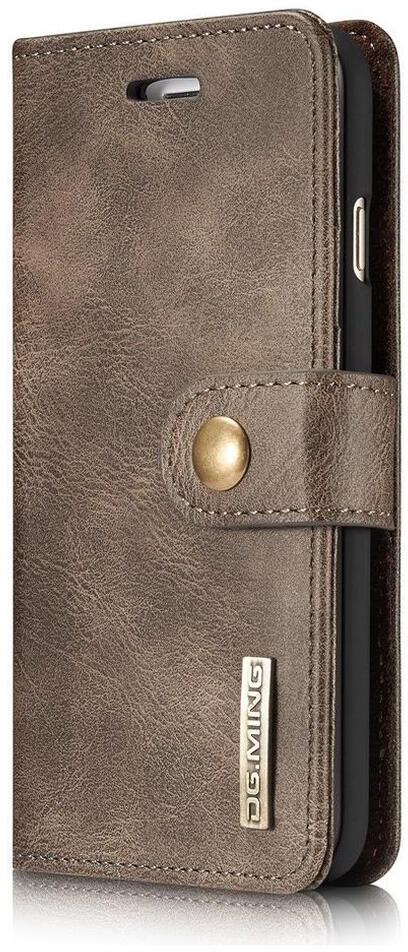 Apple iPhone SE (2020/2022)/7/8 Portemonnee Hoesje Echt Leer Coffee afbeelding 9
