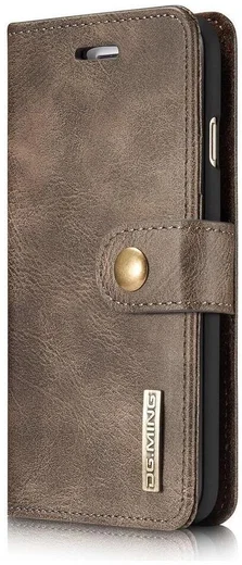 Apple iPhone SE (2020/2022)/7/8 Portemonnee Hoesje Echt Leer Coffee afbeelding 9