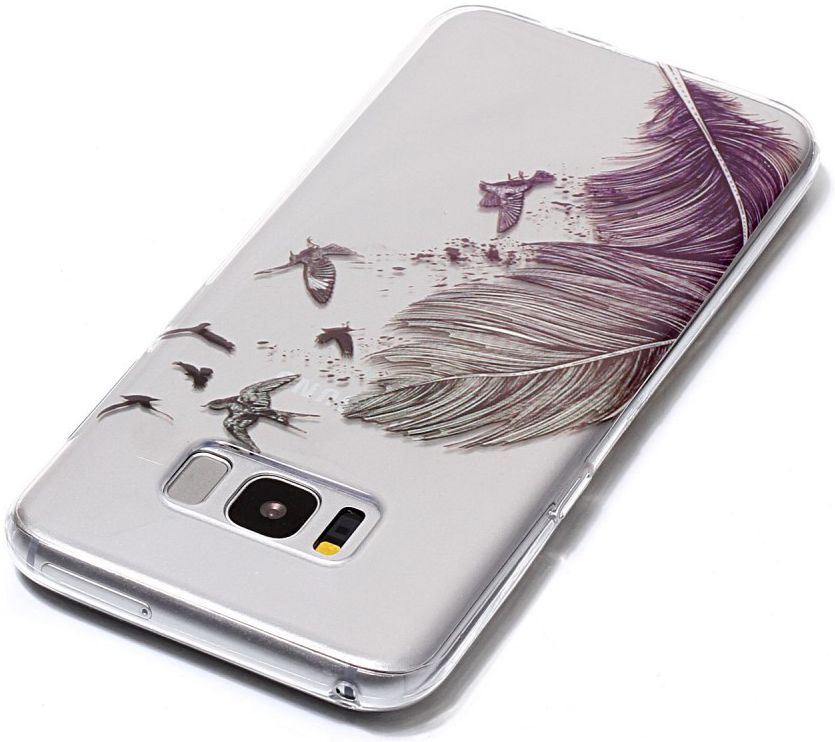 Samsung Galaxy S8 Plus TPU Back Cover Feathers afbeelding 5