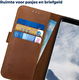 Rosso Deluxe Samsung Galaxy S8 Hoesje Echt Leer Pasjes Book Case Bruin afbeelding 5