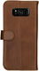 Rosso Deluxe Samsung Galaxy S8 Hoesje Echt Leer Pasjes Book Case Bruin afbeelding 11