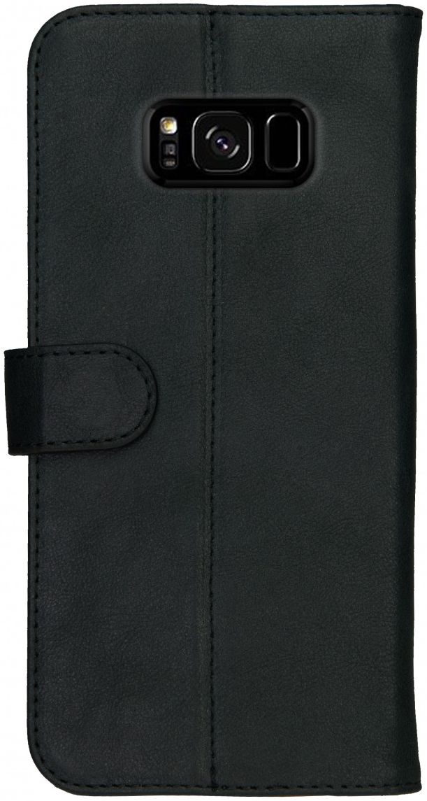 Rosso Deluxe Samsung Galaxy S8 Plus Hoesje Echt Leer Book Case Zwart afbeelding 12