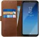 Rosso Deluxe Samsung Galaxy S8 Plus Hoesje Echt Leer Book Case Bruin afbeelding 1