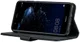 Rosso Deluxe Huawei P10 Lite Hoesje Echt Leer Pasjes Book Case Zwart afbeelding 2