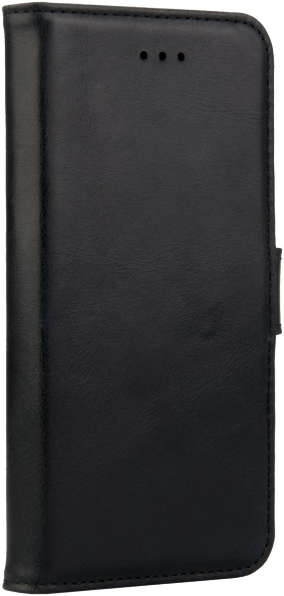 Rosso Deluxe Huawei P10 Lite Hoesje Echt Leer Pasjes Book Case Zwart afbeelding 13