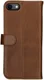 Rosso Deluxe Apple iPhone 7/8 Hoesje Echt Leer Pasjes Book Case Bruin afbeelding 6
