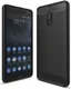 Nokia 6 Geborsteld TPU Hoesje Zwart afbeelding 1