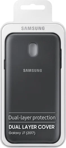 Samsung Dual Layer Cover Galaxy J7 (2017) Zwart afbeelding 3